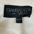 Load image into Gallery viewer, Giambattista Valli Ivory Chain Link Embroidered Wool Jacket with Grosgrain Bow