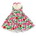Load image into Gallery viewer, Christian Lacroix Vintage White / Pink Multi Floral Mini Dress with Sleeves