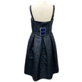 Load image into Gallery viewer, Oscar de la Renta Navy / Black Fall 2007 Silk Taffeta Cocktail Dress