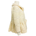 Load image into Gallery viewer, Giambattista Valli Ivory Chain Link Embroidered Wool Jacket with Grosgrain Bow