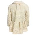 Load image into Gallery viewer, Giambattista Valli Ivory Chain Link Embroidered Wool Jacket with Grosgrain Bow