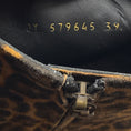 Load image into Gallery viewer, Saint Laurent Camel / Brown / Black West Leopard Print Suede Ankle Boots