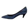 Load image into Gallery viewer, Saint Laurent Navy Blue Glitter Charlotte Pumps