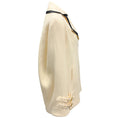 Load image into Gallery viewer, Federica Bonifaci Ivory / Black Linen Blazer Cape