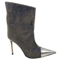 Load image into Gallery viewer, Alexandre Vauthier Silver Metallic Glitter Lurex Ankle Boots