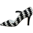 Load image into Gallery viewer, Manolo Blahnik Black / White Canvas Tarazona Pumps