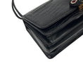 Load image into Gallery viewer, Judith Leiber Vintage Black Embossed Leather Mini Evening Bag with Crystal Bird Embellishment