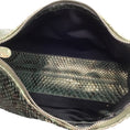 Load image into Gallery viewer, Tod's Dark Green Python Hobo Shoulder Bag

