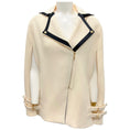 Load image into Gallery viewer, Federica Bonifaci Ivory / Black Linen Blazer Cape
