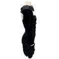 Load image into Gallery viewer, Alice + Olivia Black Katrice Velvet Puff Sleeve Mini Dress