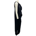 Load image into Gallery viewer, Fendi Midnight Blue Draped Duchess Satin Dress