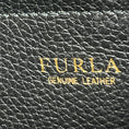 Load image into Gallery viewer, Furla Navy Blue / Black Calf Hair and Leather Shoulder Bag