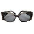Load image into Gallery viewer, Chanel Grey Crystal Bijou Numero 2 Sunglasses