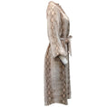 Load image into Gallery viewer, Zimmermann Pink Snake Print Tie Waist Dress
