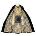 Load image into Gallery viewer, Etro Black Quilted Padded Mid Length Velvet Coat with Belt