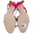Load image into Gallery viewer, Manolo Blahnik Bright Pink Satin Crystal Embellished Vedada Sandals