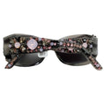 Load image into Gallery viewer, Chanel Grey Crystal Bijou Numero 2 Sunglasses