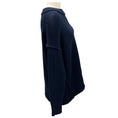 Load image into Gallery viewer, Jason Wu Collection Navy Embellished Merino Wool Knit Sweater