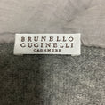 Load image into Gallery viewer, Brunello Cucinelli Heather Grey Hooded Cashmere Knit Zip Front Sweater with Drawstring Ties