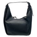 Load image into Gallery viewer, Toteme Black Grained Leather Belt Hobo Bag