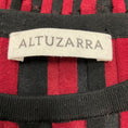 Load image into Gallery viewer, Altuzarra Black / Red Striped Stretch Knit Bandage Midi Dress
