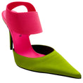 Load image into Gallery viewer, Bruno Frisoni Acid Green / Hot Pink N Roll Pumps
