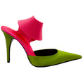 Load image into Gallery viewer, Bruno Frisoni Acid Green / Hot Pink N Roll Pumps