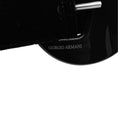Load image into Gallery viewer, Giorgio Armani Black Velvet and Leather Belt with Round Lucite Buckles