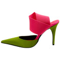 Load image into Gallery viewer, Bruno Frisoni Acid Green / Hot Pink N Roll Pumps