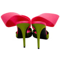 Load image into Gallery viewer, Bruno Frisoni Acid Green / Hot Pink N Roll Pumps