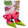Load image into Gallery viewer, Bruno Frisoni Acid Green / Hot Pink N Roll Pumps