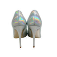 Load image into Gallery viewer, Bruno Frisoni Silver Holographic Leather Pumpette Pumps