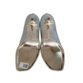 Load image into Gallery viewer, Bruno Frisoni Silver Holographic Leather Pumpette Pumps