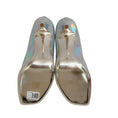 Load image into Gallery viewer, Bruno Frisoni Silver Holographic Leather Pumpette Pumps