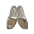 Load image into Gallery viewer, Bruno Frisoni Silver Holographic Leather Pumpette Pumps