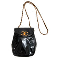 Load image into Gallery viewer, Chanel Vintage Black Patent Leather Mini Crossbody Bag
