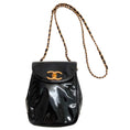 Load image into Gallery viewer, Chanel Vintage 1990's Black Patent Leather Mini Crossbody Bag