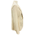 Load image into Gallery viewer, L'Agence Bone / Ivory Stripe Linen Clementine Blazer