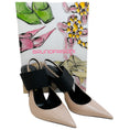 Load image into Gallery viewer, Bruno Frisoni Nude Patent / Black Pointy Tonic Slingback Pumps