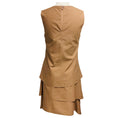 Load image into Gallery viewer, Brunello Cucinelli Tan Sleeveless Tiered Dress