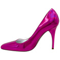 Load image into Gallery viewer, Bruno Frisoni Hot Pink Holographic Leather Pumpette Pumps