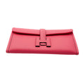 Load image into Gallery viewer, Hermes Rose Azalee Swift Mini Jige Duo Wallet