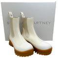 Load image into Gallery viewer, Stella McCartney Cream Vegan Leather Trace Boots