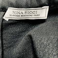 Load image into Gallery viewer, Nina Ricci Black Puckered Cotton Pique Midi Dress with Silk Collar