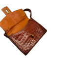 Load image into Gallery viewer, Hermes Vintage Light Brown Alligator Skin Leather 24 Faubourg Saint Honore Handbag