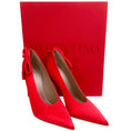 Load image into Gallery viewer, Valentino Rouge Red Satin Nite Out Pumps