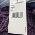 Load image into Gallery viewer, Chanel Blue / Purple 2008 Crystal CC Dot Pattern Fringe Cashmere Knit Scarf