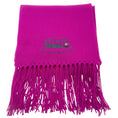 Load image into Gallery viewer, Chanel Magenta / Pink 2009 Fringed Cashmere Knit Scarf