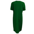 Load image into Gallery viewer, Akris Green Short Sleeved Wool Gauze Sheath Midi Dress