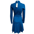 Load image into Gallery viewer, Akris Punto Ink Blue Long Sleeved Viscose Stretch Dress with Belt
